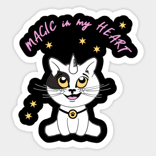 Magic in my heart | Caticorn Trending Sticker